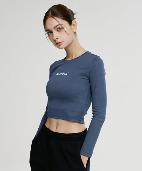STEADY CROP LONG SLEEVE - 4 COLORS BLACK