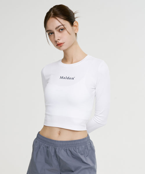 STEADY CROP LONG SLEEVE - 4 COLORS BLACK