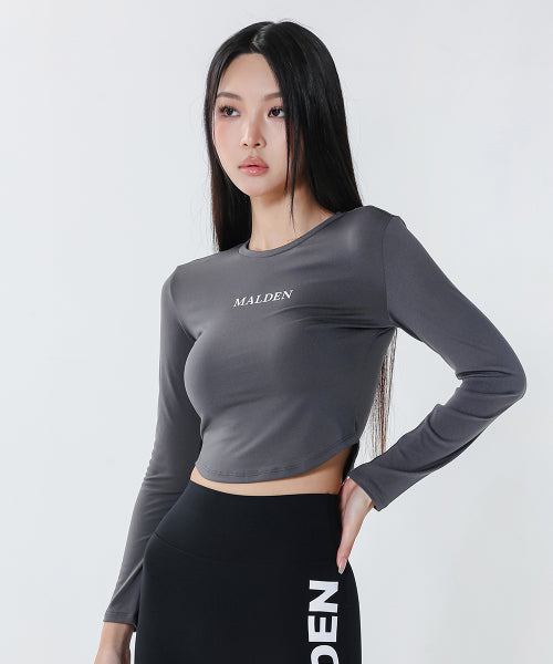 COTTON-LIKE CROP LONG SLEEVE - 2 COLORS BLACK