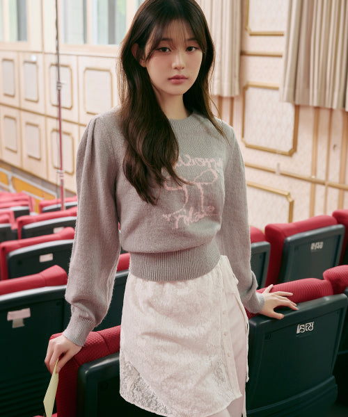 LACE LAYERED PANTS - 3 COLORS WHITE