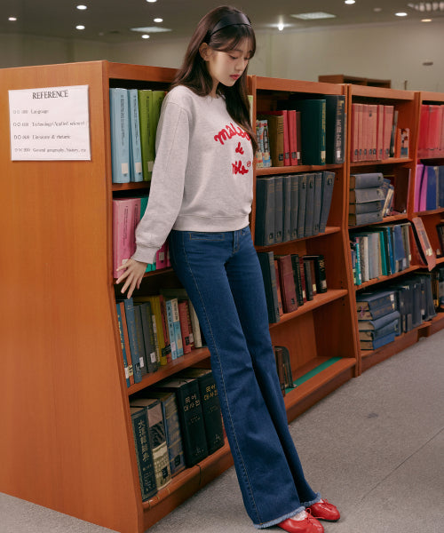 ROLA BOOTS CUT DENIM BLUE