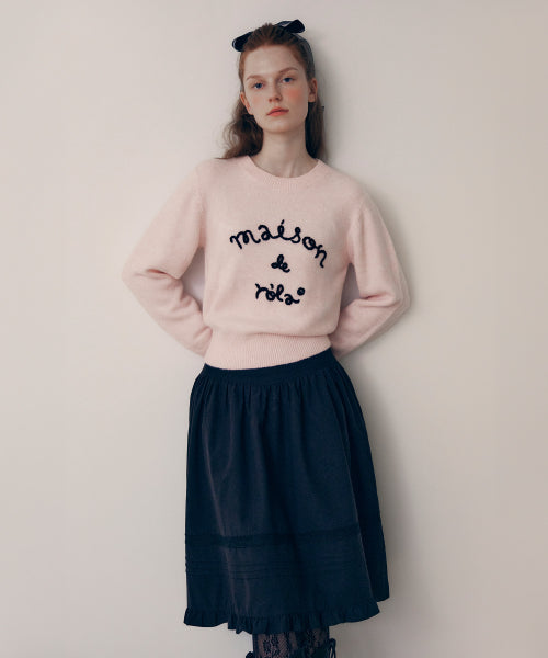 PEASANT MIDI SKIRT - 2 COLORS BLACK