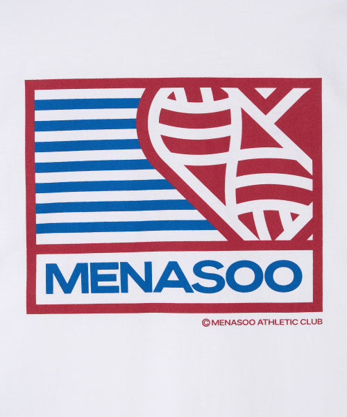MENASOO HEARTTRACK LONG SLEEVE T SHIRT - 3 COLORS WHITE