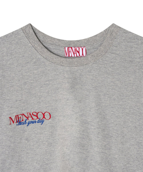 MENASOO HEARTTRACK LONG SLEEVE T SHIRT - 3 COLORS MELANGE