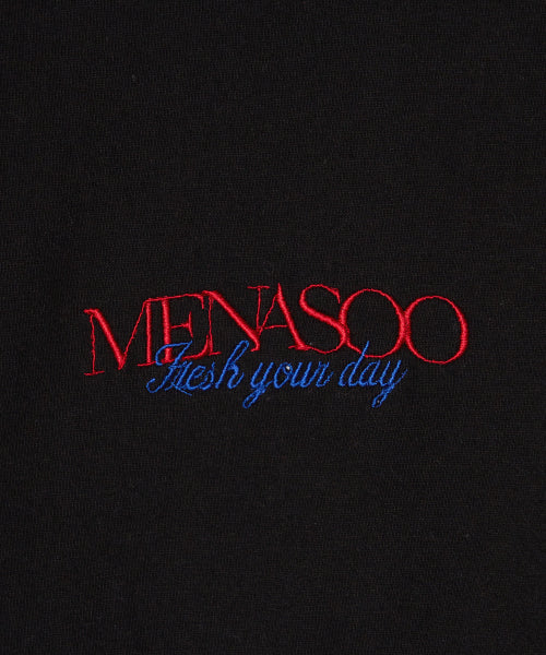 MENASOO HEARTTRACK LONG SLEEVE T SHIRT - 3 COLORS BLACK
