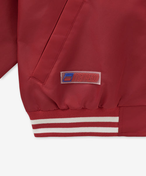 MENASOO HEARTTRACK NYLON BASEBALL JUMPER - 3 COLORS RED