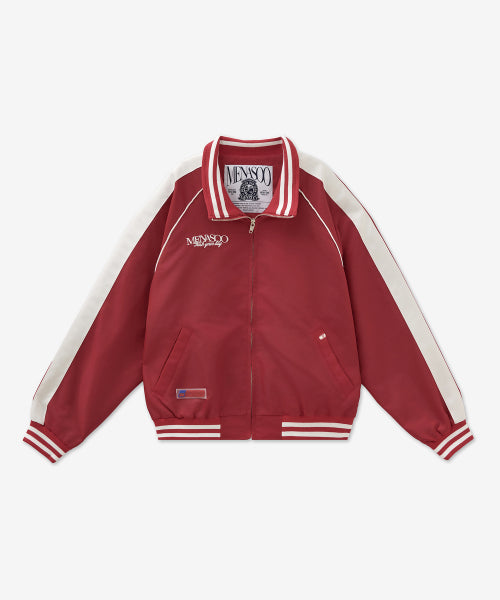 MENASOO HEARTTRACK NYLON BASEBALL JUMPER - 3 COLORS RED
