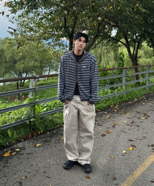 CARPENTER FATIGUE WORK COTTON PANTS GREY