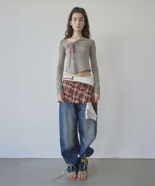ZEN VELVET TRIMMING TOP - 3 COLORS AS SHOWN