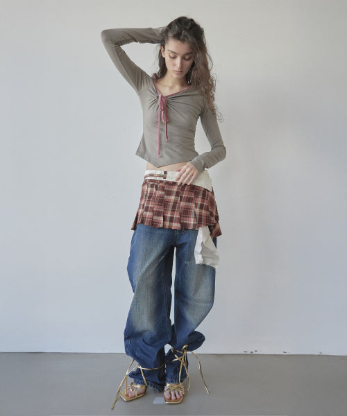 ZEN VELVET TRIMMING TOP - 3 COLORS AS SHOWN