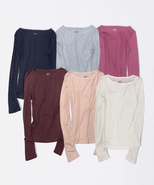 MY GO TO TENCEL TEE MAUVE - 5 COLORS CHARCOAL