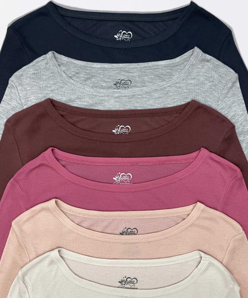 MY GO TO TENCEL TEE MAUVE - 5 COLORS AS SHOWN