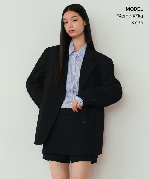 WOMENS LAYERED MINI SKORT #韓韶禧同款! - 4 COLORS BLACK