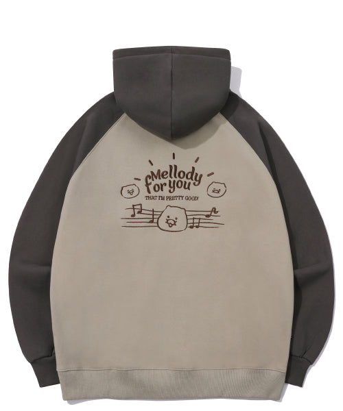 RAGLAN HOOD ZIP-UP - 2 COLORS AS SHOWN
