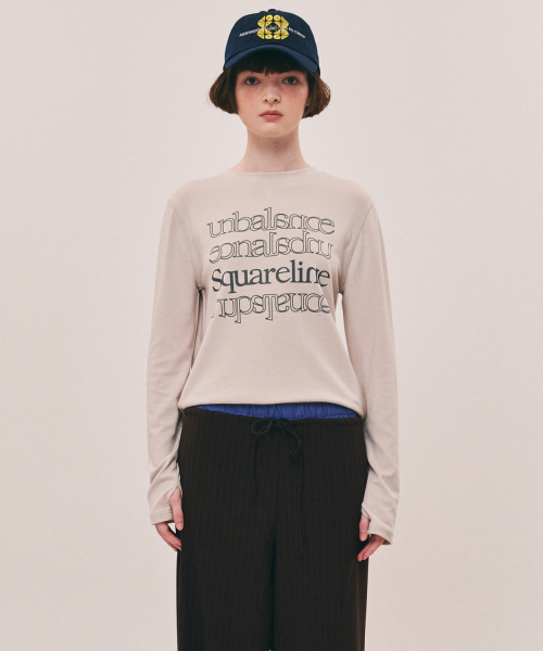 UNBALANCE LONG SLEEVES BAG - 2 COLORS CHARCOAL