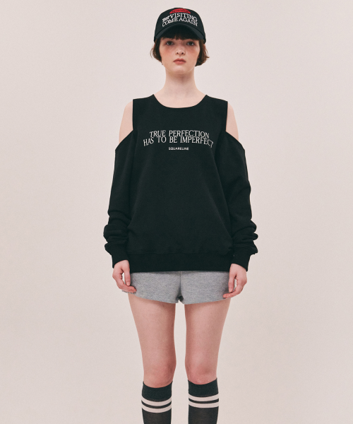 TRUE CUT OUT SWEATSHIRTS BAG - 4 COLORS CREAM