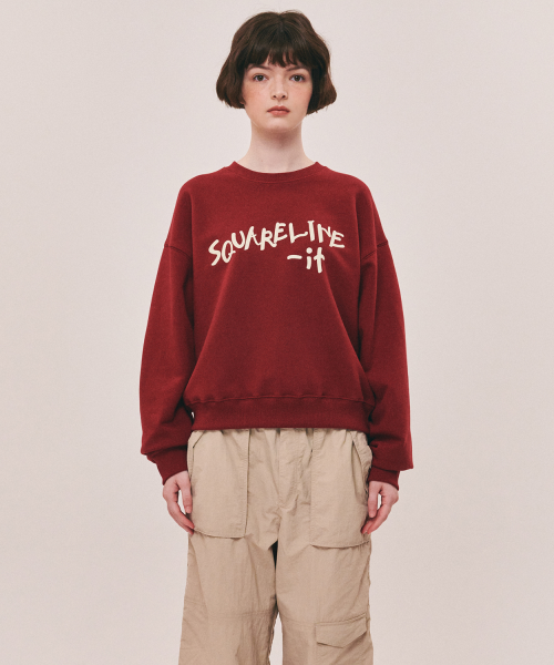 SQUARELINE IT SWEATSHIRTS BAG - 3 COLORS WINE