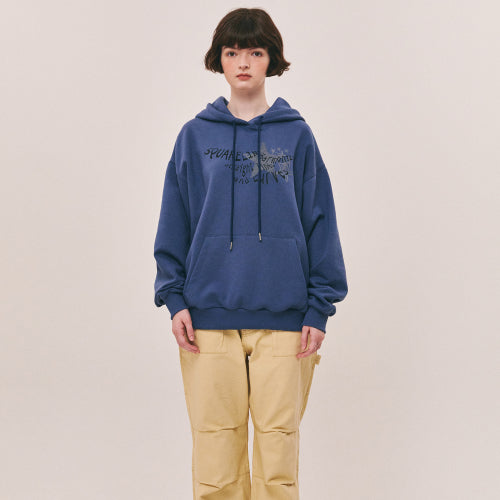 LETTER STAR HOODIE BAG - 3 COLORS NAVY