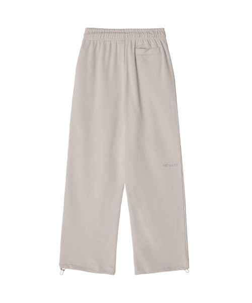 BACK TO BACK COTTON WIDE PANTS - 3 COLORS GREY