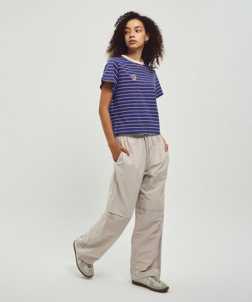 BACK TO BACK COTTON WIDE PANTS - 3 COLORS GREY