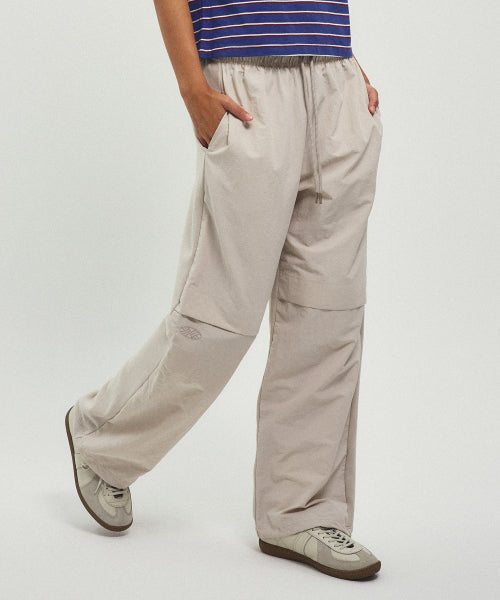 BACK TO BACK COTTON WIDE PANTS - 3 COLORS GREY