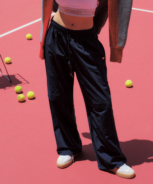 BACK TO BACK COTTON WIDE PANTS - 3 COLORS NAVY