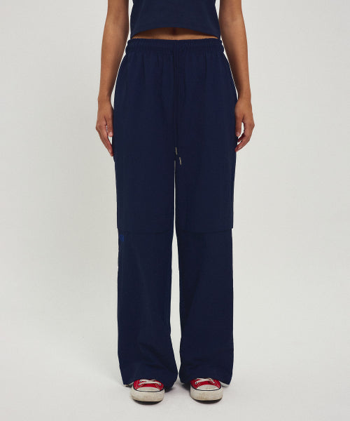 BACK TO BACK COTTON WIDE PANTS - 3 COLORS NAVY