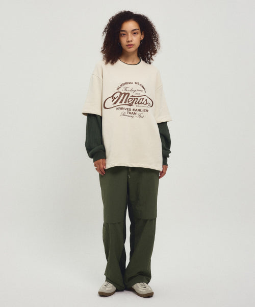 BACK TO BACK COTTON WIDE PANTS - 3 COLORS KHAKI