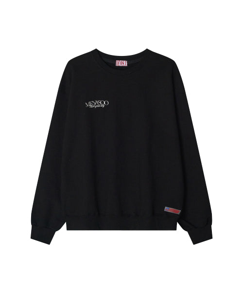 MENASOO HEARTTRACK SWEATSHIRT - 2 COLORS BLACK