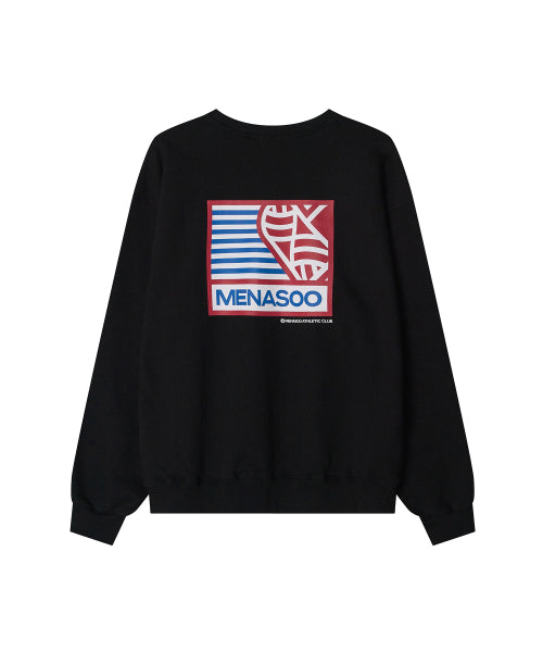 MENASOO HEARTTRACK SWEATSHIRT - 2 COLORS BLACK