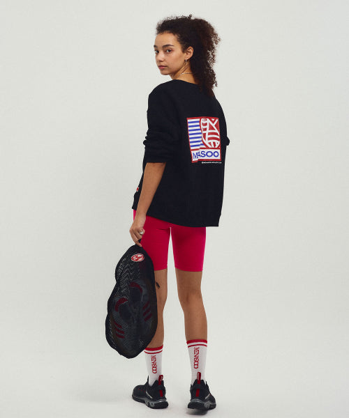 MENASOO HEARTTRACK SWEATSHIRT - 2 COLORS BLACK