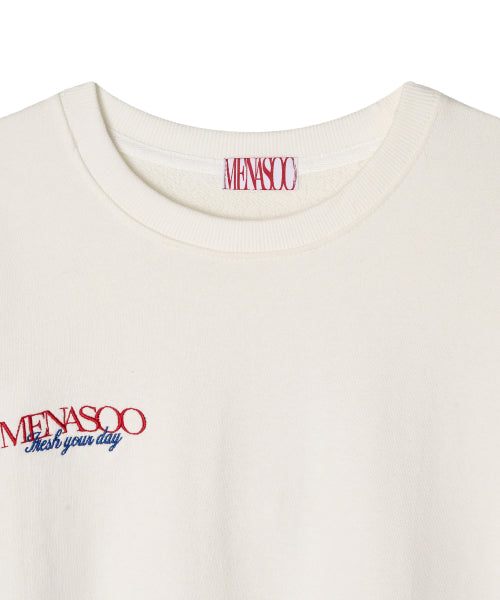 MENASOO HEARTTRACK SWEATSHIRT - 2 COLORS WHITE