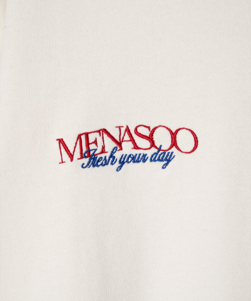 MENASOO HEARTTRACK SWEATSHIRT - 2 COLORS WHITE