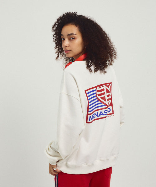 MENASOO HEARTTRACK SWEATSHIRT - 2 COLORS WHITE
