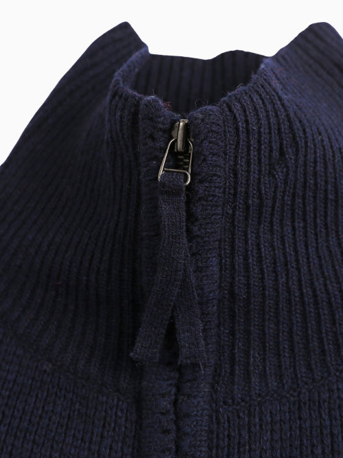 ZIPUP KNIT CARDIGAN - 2 COLORS GREY