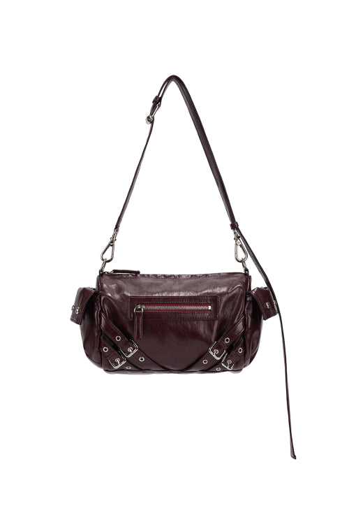 STUD POCKET BAG - 5 COLORS BURGUNDY