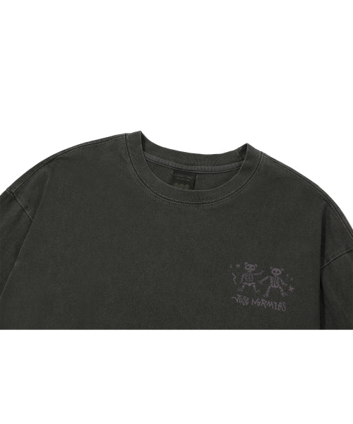 BEAR PIGMENT LONG SLEEVE SMOKE BLACK