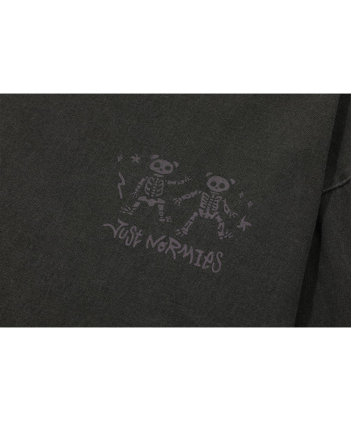 BEAR PIGMENT LONG SLEEVE SMOKE BLACK