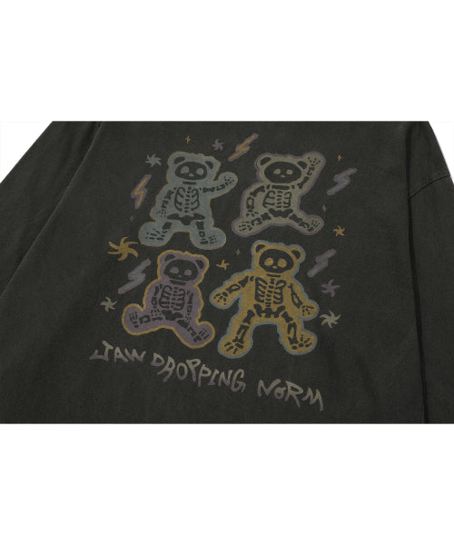 BEAR PIGMENT LONG SLEEVE SMOKE BLACK