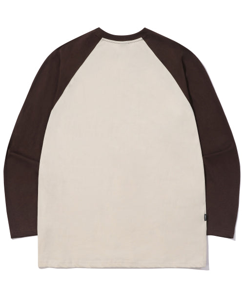 RAGLAN LONG SLEEVE - 2 COLORS BROWN