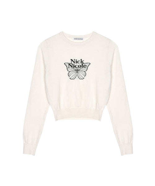 MINI BUTTERFLY SIGNATURE SLEEVE KNIT #徐睿知同款! - 6 COLORS AS SHOWN