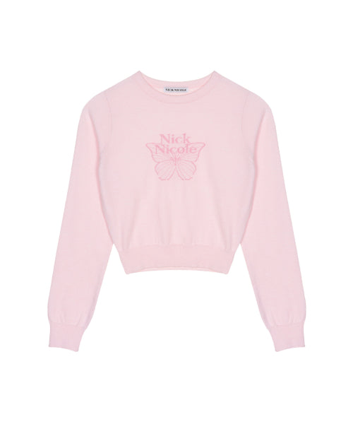 MINI BUTTERFLY SIGNATURE SLEEVE KNIT #徐睿知同款! - 6 COLORS AS SHOWN