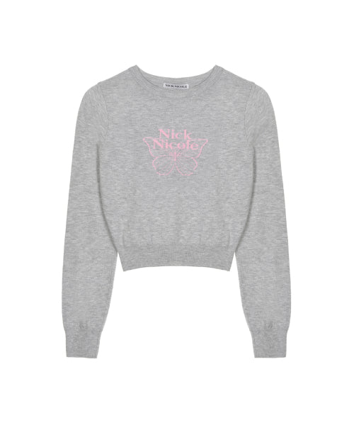 MINI BUTTERFLY SIGNATURE SLEEVE KNIT #徐睿知同款! - 6 COLORS AS SHOWN