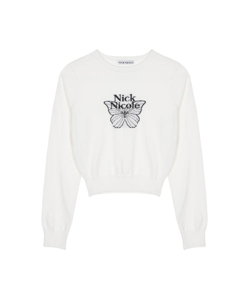 MINI BUTTERFLY SIGNATURE SLEEVE KNIT #徐睿知同款! - 6 COLORS AS SHOWN