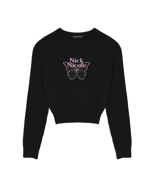 MINI BUTTERFLY SIGNATURE SLEEVE KNIT #徐睿知同款! - 6 COLORS AS SHOWN