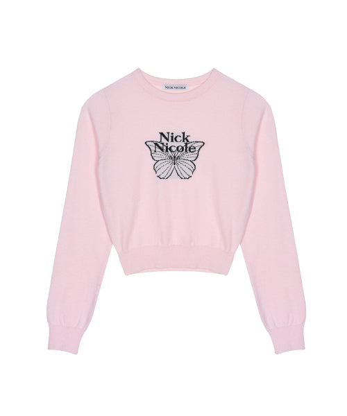 MINI BUTTERFLY SIGNATURE SLEEVE KNIT #徐睿知同款! - 6 COLORS AS SHOWN