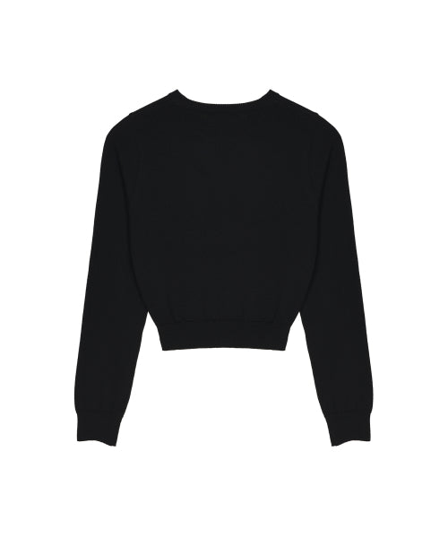 MINI BUTTERFLY SIGNATURE SLEEVE KNIT #徐睿知同款! - 6 COLORS WHITE