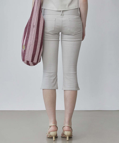 90S COTTON CAPRI PANTS MAUVE - 3 COLORS GREY