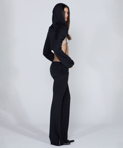 JERSEY LOWRISE TRACK PANTS - 4 COLORS BLACK