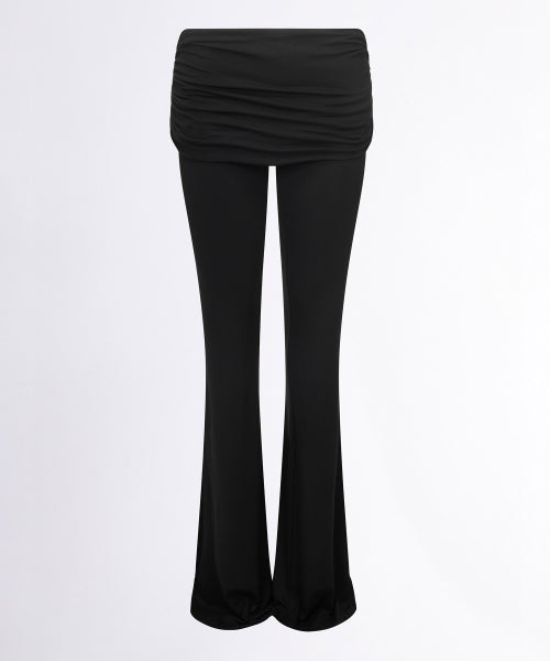 JERSEY LOWRISE TRACK PANTS - 4 COLORS BLACK